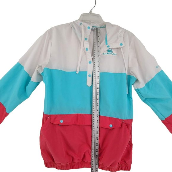 Columbia Women's  Hooded Windbreaker Pullover Jacket Colorblocked Size Small - Picture 7 of 12